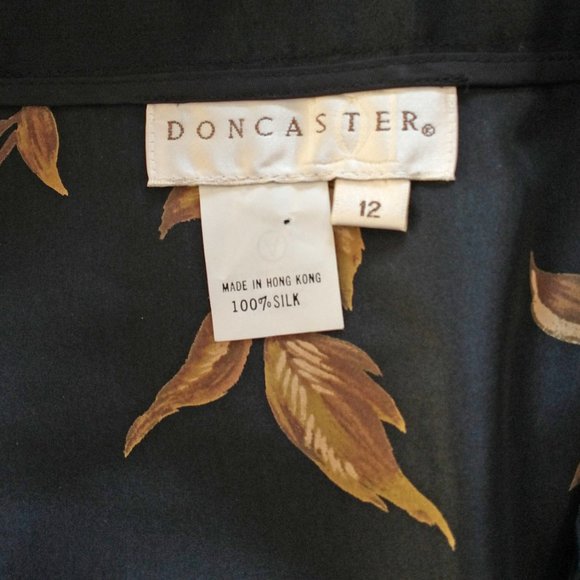 Gorgeous Doncaster Black Beaded Silk Maxi Skirt - Size 12 - Picture 4 of 4